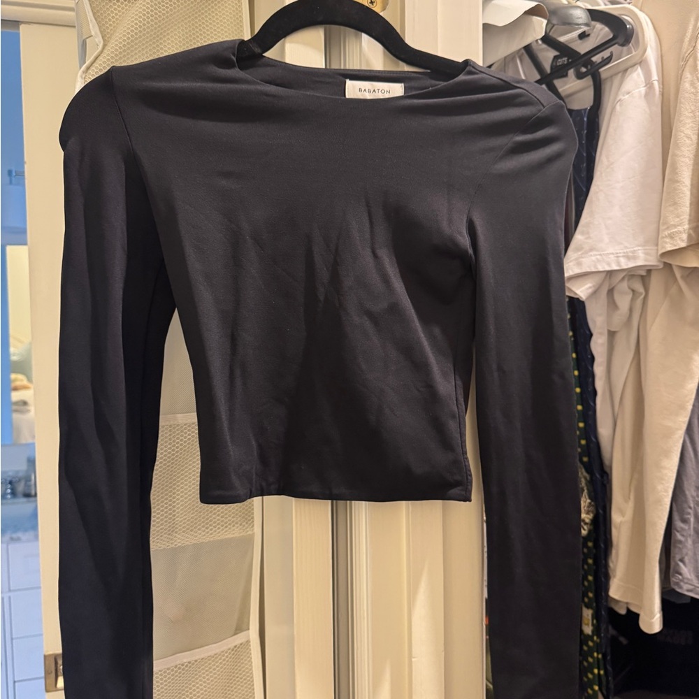 Babaton Black Long Sleeve Blouse